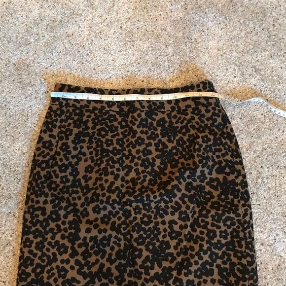 Banana Republic factory leopard pencil skirt size 0 - Picture 4 of 6